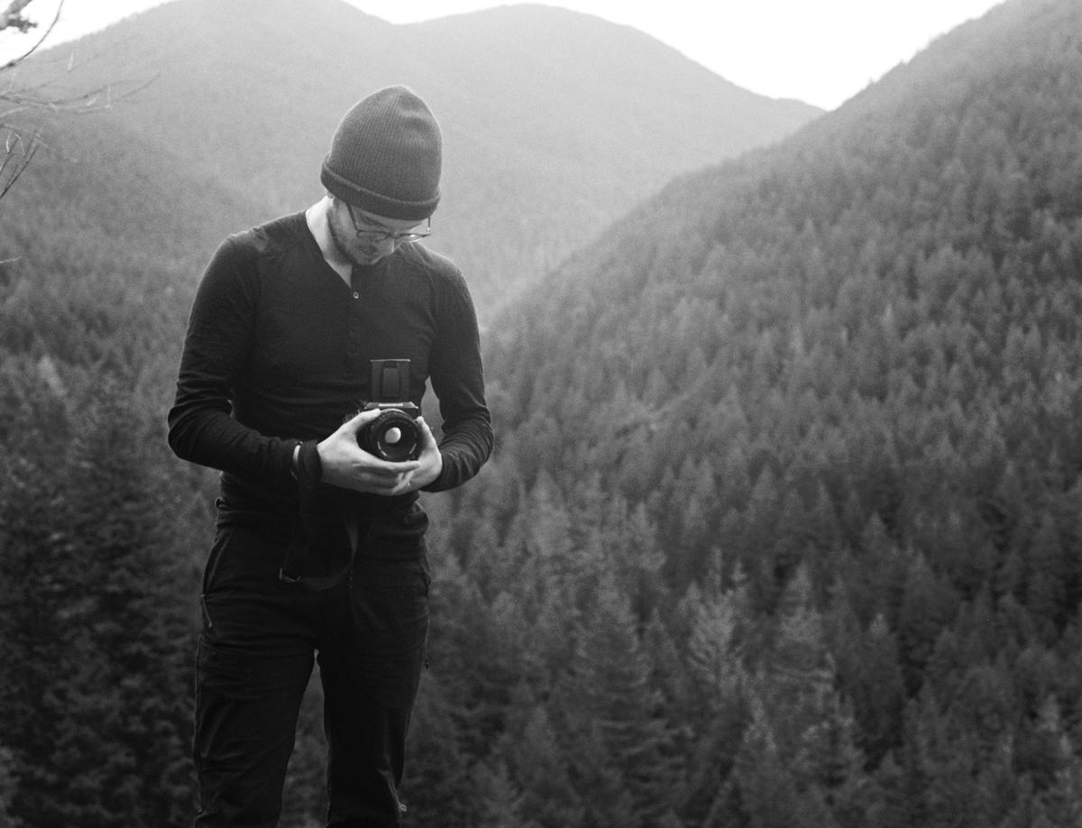 James O’Shea outside Opal Creek on mountains