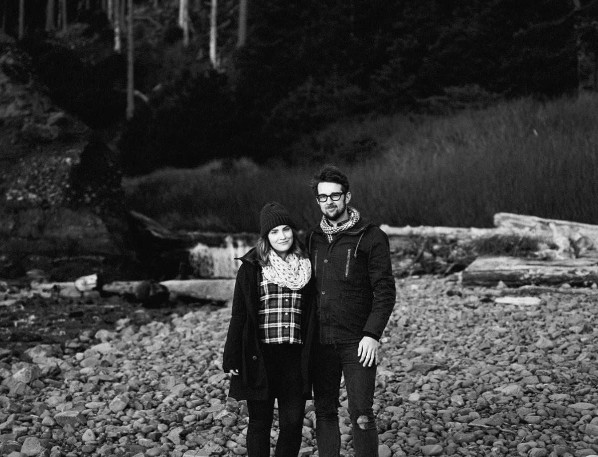 Katy and Mikael at Ecola State Park